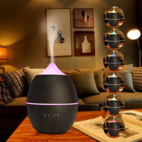 HKM-019987 Ultrasonic Wood Grain Aroma Diffuser for Home Humidification, 11-20㎡ Coverage