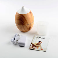 HKM-019987 Ultrasonic Wood Grain Aroma Diffuser for Home Humidification, 11-20㎡ Coverage