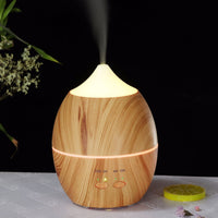 HKM-019987 Ultrasonic Wood Grain Aroma Diffuser for Home Humidification, 11-20㎡ Coverage