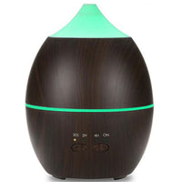 HKM-019987 Ultrasonic Wood Grain Aroma Diffuser for Home Humidification, 11-20㎡ Coverage