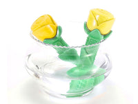 HKM-744595 Yellow Rose Dog Molar Stick - TPE Dog Teether for Dental Health