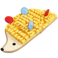 HKM-485395 Slow Food Puzzle Mat for Dogs - Little Hedgehog Sniff Pad for Training and Decompression, Cotton and Felt Material, 60 x 29 x 5 cm