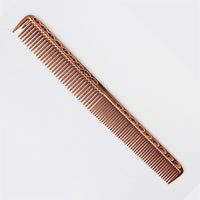 HKM-379091 Space Aluminum Haircut Comb in Rose Gold, Silver, Gold, and Bronze – Perfect for Salon and Home Use