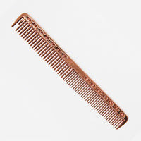 HKM-379091 Space Aluminum Haircut Comb in Rose Gold, Silver, Gold, and Bronze – Perfect for Salon and Home Use