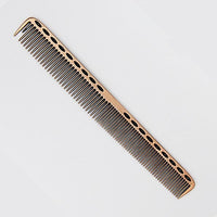 HKM-379091 Space Aluminum Haircut Comb in Rose Gold, Silver, Gold, and Bronze – Perfect for Salon and Home Use
