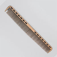 HKM-379091 Space Aluminum Haircut Comb in Rose Gold, Silver, Gold, and Bronze – Perfect for Salon and Home Use