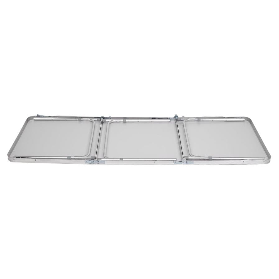 HKM-123155 6ft Aluminum Alloy Folding Table - Outdoor Rectangular Design, Supports Up to 50kg