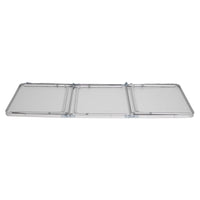 HKM-123155 6ft Aluminum Alloy Folding Table - Outdoor Rectangular Design, Supports Up to 50kg