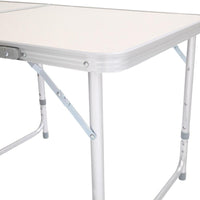 HKM-123155 6ft Aluminum Alloy Folding Table - Outdoor Rectangular Design, Supports Up to 50kg
