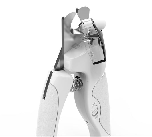 HKM-381715 Electric LED Pet Nail Clippers with Safety Light for Easy Grooming