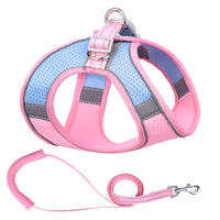 HKM-270867 Reflective Vest-Style Dog Leash with Durable Polyester Rope - Multiple Sizes Available
