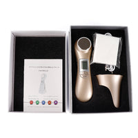 HKM-094547 6-in-1 Ultrasonic Vibration Face-Lift Massager with RF, EMS, Ultrasonic Massage, LED Light Therapy, and Electroporation