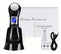 HKM-094547 6-in-1 Ultrasonic Vibration Face-Lift Massager with RF, EMS, Ultrasonic Massage, LED Light Therapy, and Electroporation