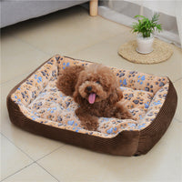 HKM-810771 Soft Plush Dog and Cat Bed - Warm Cushion Sleep Basket for Small Pets, Multiple Sizes Available
