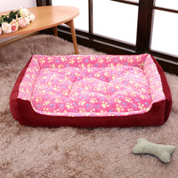 HKM-810771 Soft Plush Dog and Cat Bed - Warm Cushion Sleep Basket for Small Pets, Multiple Sizes Available