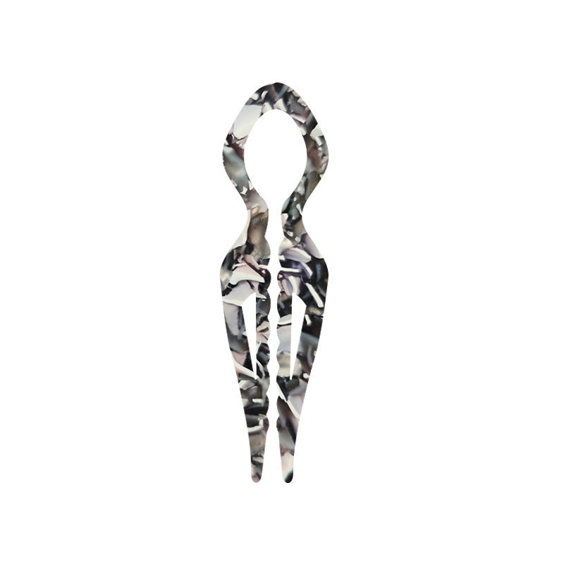 HKM-591507 Elegant Non-slip U-shaped Hairpin in Various Colors and Prints