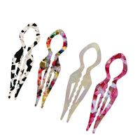 HKM-591507 Elegant Non-slip U-shaped Hairpin in Various Colors and Prints