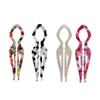 HKM-591507 Elegant Non-slip U-shaped Hairpin in Various Colors and Prints