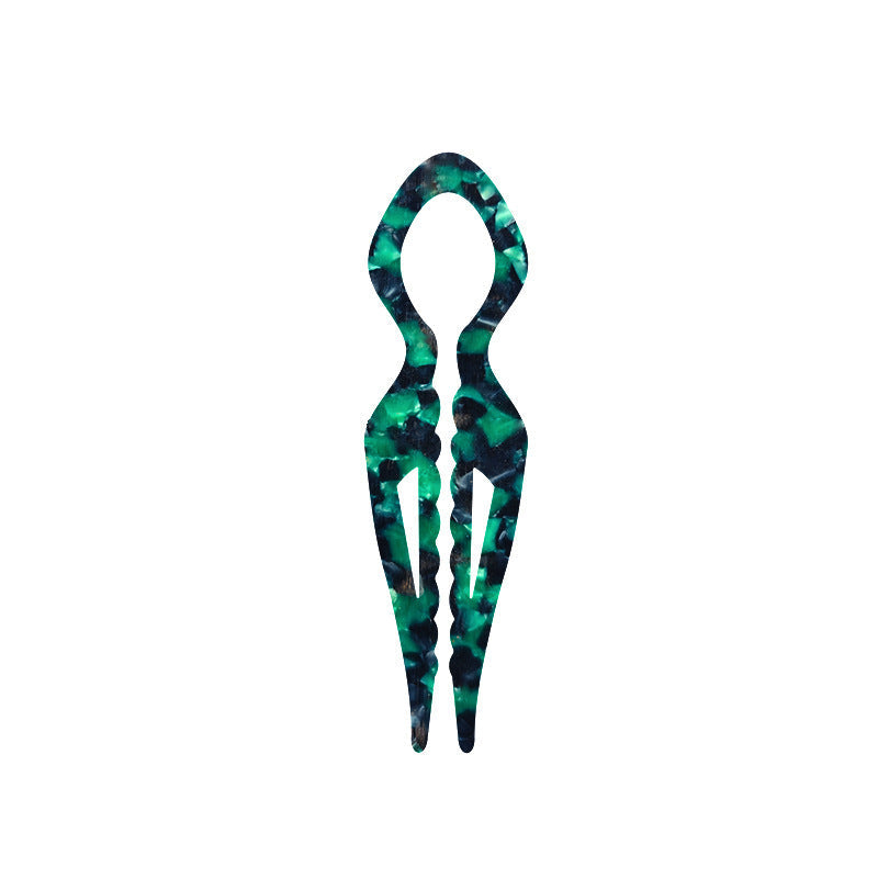 HKM-591507 Elegant Non-slip U-shaped Hairpin in Various Colors and Prints