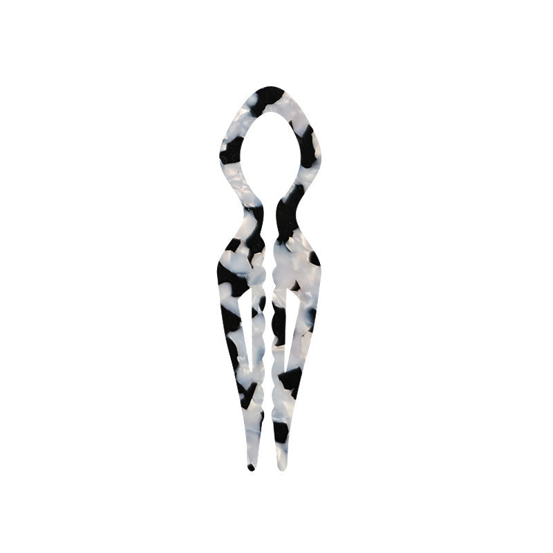 HKM-591507 Elegant Non-slip U-shaped Hairpin in Various Colors and Prints