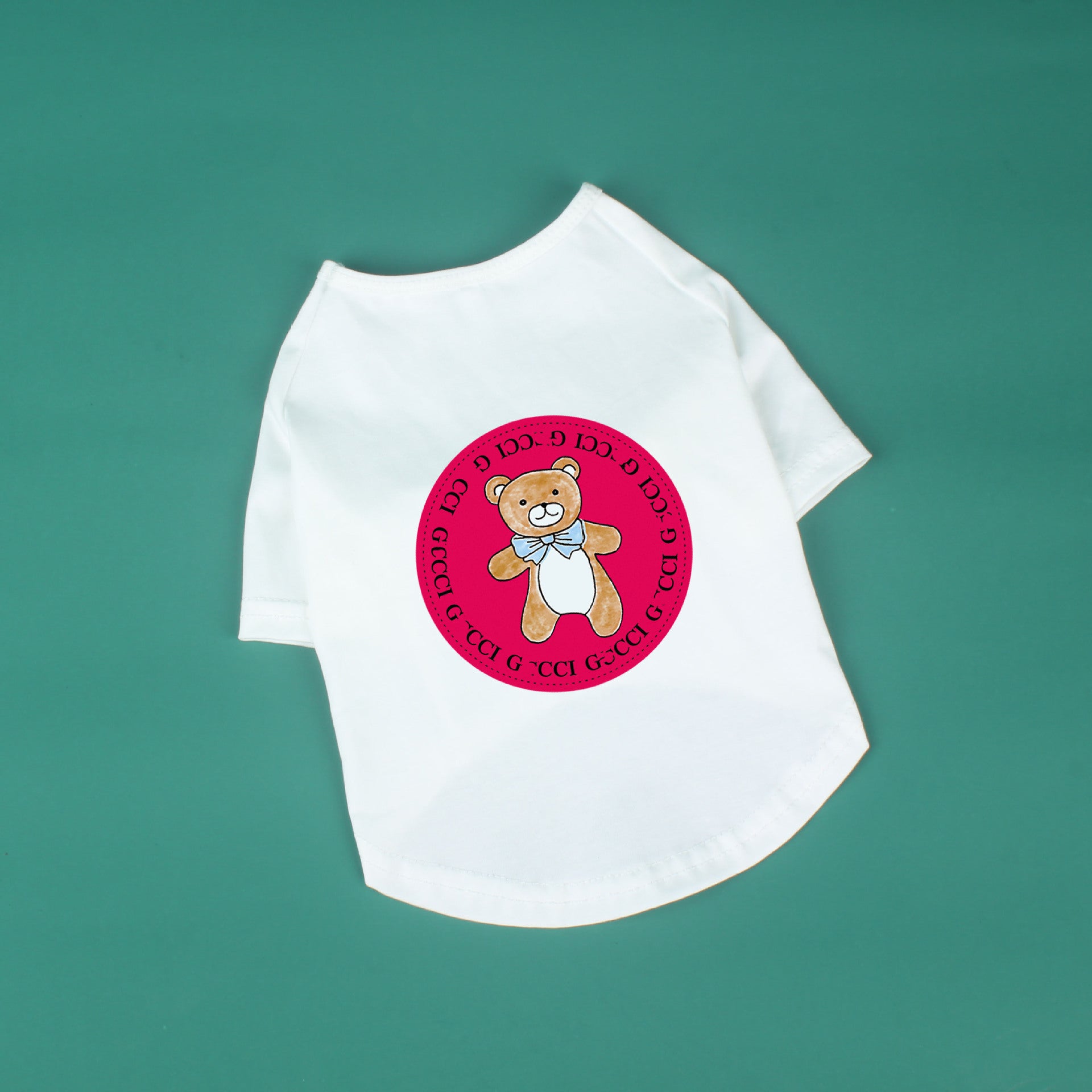 HKM-933843 Cotton Short Sleeve T-Shirt for Pets - Casual and Comfortable Wear
