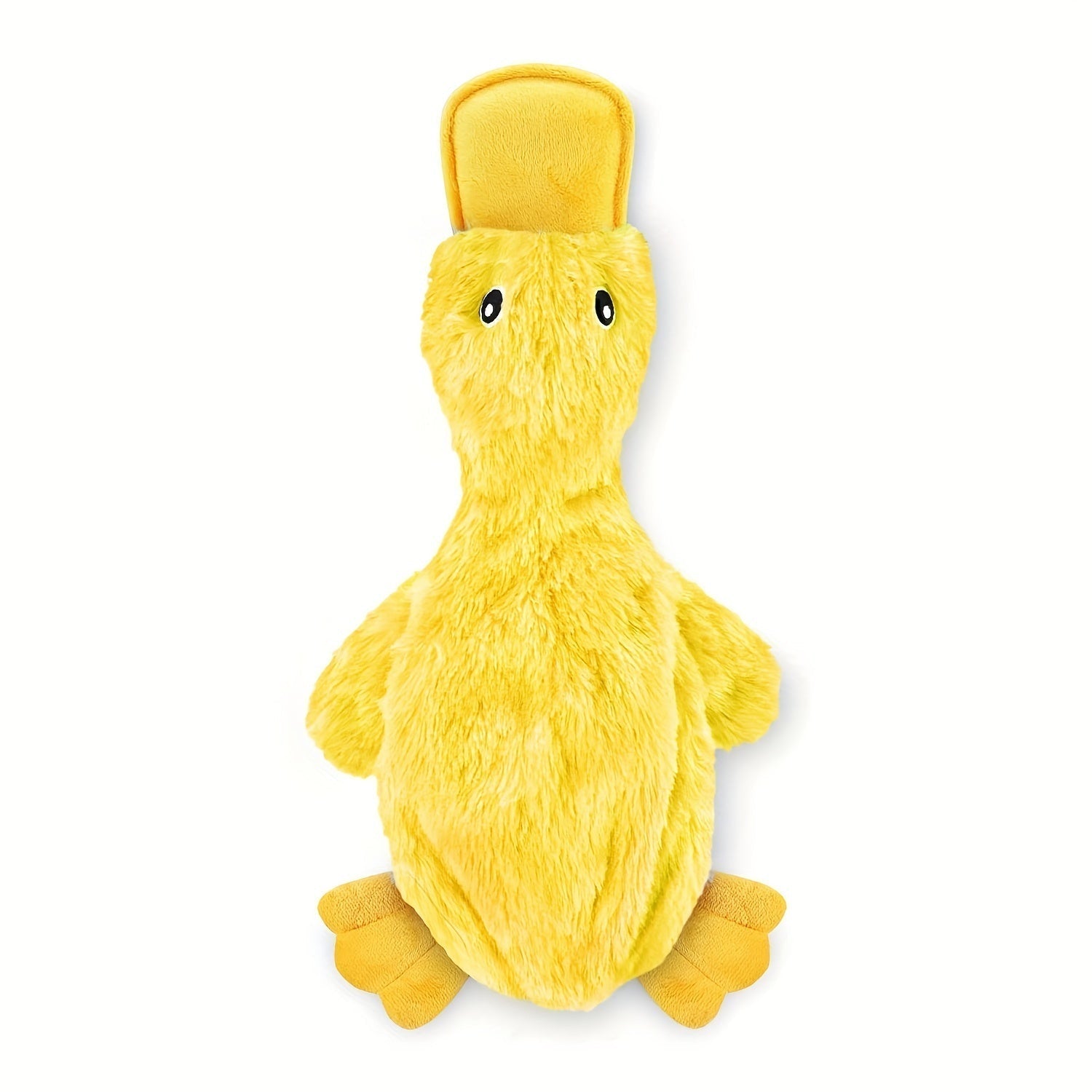 HKM-103059 Interactive Plush Dog Duck Toy for All Breeds - Squeaky, No-Stuffing Design for Chewing and Playing