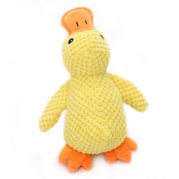 HKM-103059 Interactive Plush Dog Duck Toy for All Breeds - Squeaky, No-Stuffing Design for Chewing and Playing