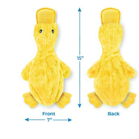 HKM-103059 Interactive Plush Dog Duck Toy for All Breeds - Squeaky, No-Stuffing Design for Chewing and Playing