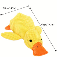 HKM-103059 Interactive Plush Dog Duck Toy for All Breeds - Squeaky, No-Stuffing Design for Chewing and Playing
