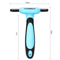 HKM-052883 Pet De-Shedding Comb Tool with Ergonomic Non-Slip Handle ¨C Easily Removes Fur and Reduces Allergens