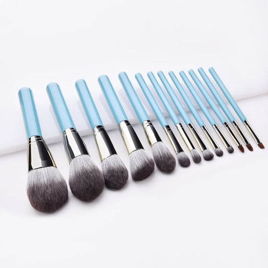 HKM-018131 13-Piece Professional Makeup Brush Set with High-Grade Wooden Handles and Synthetic Hair