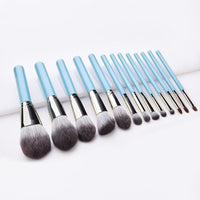 HKM-018131 13-Piece Professional Makeup Brush Set with High-Grade Wooden Handles and Synthetic Hair