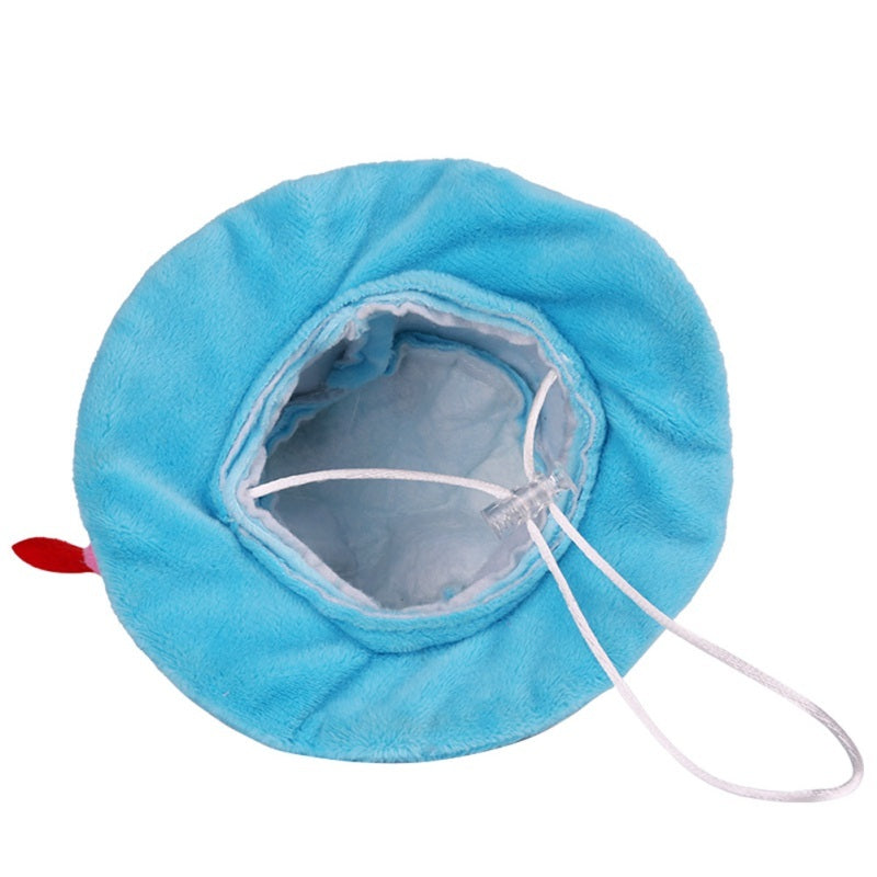 HKM-803411 Dog Birthday Cake Hat - Adjustable Cloth Hat in Blue and Pink Colors
