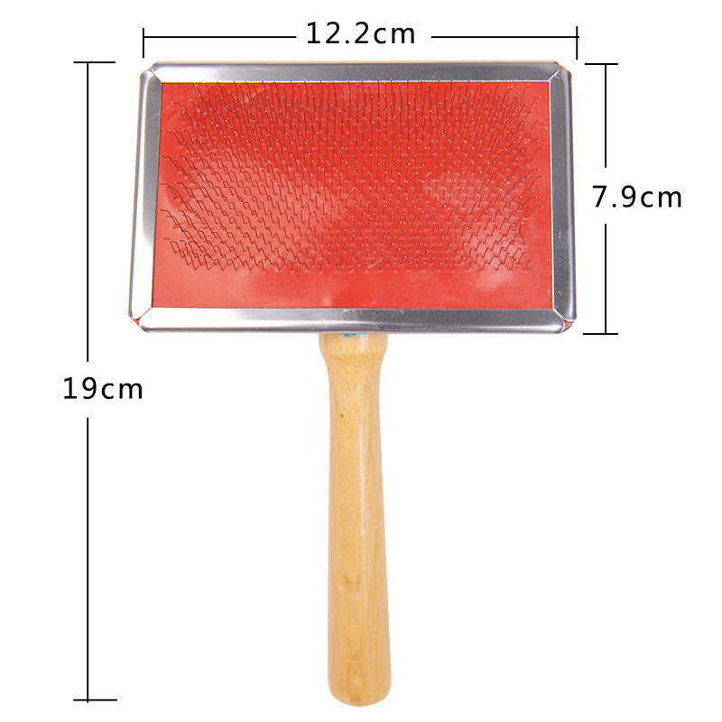 HKM-887891 Wooden Handle Pet Comb for Dogs and Cats ¨C Solid Wood Beauty Comb with Needle, Available in Multiple Sizes
