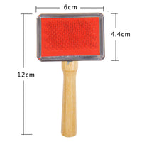 HKM-887891 Wooden Handle Pet Comb for Dogs and Cats ¨C Solid Wood Beauty Comb with Needle, Available in Multiple Sizes