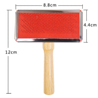 HKM-887891 Wooden Handle Pet Comb for Dogs and Cats ¨C Solid Wood Beauty Comb with Needle, Available in Multiple Sizes