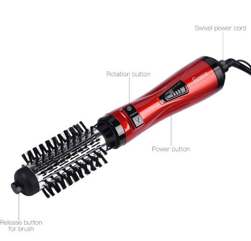 KTX-846803 2 in 1 Multifunctional Hair Dryer Rotary Brush & Curling Iron Styling Tool with 3-Speed Temperature Control