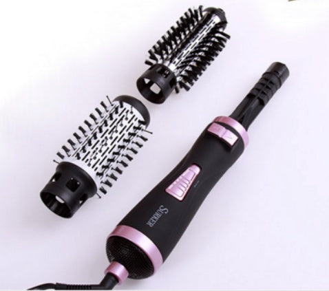 KTX-846803 2 in 1 Multifunctional Hair Dryer Rotary Brush & Curling Iron Styling Tool with 3-Speed Temperature Control