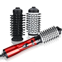 HKM-846803 2 in 1 Multifunctional Hair Dryer Rotary Brush & Curling Iron Styling Tool with 3-Speed Temperature Control