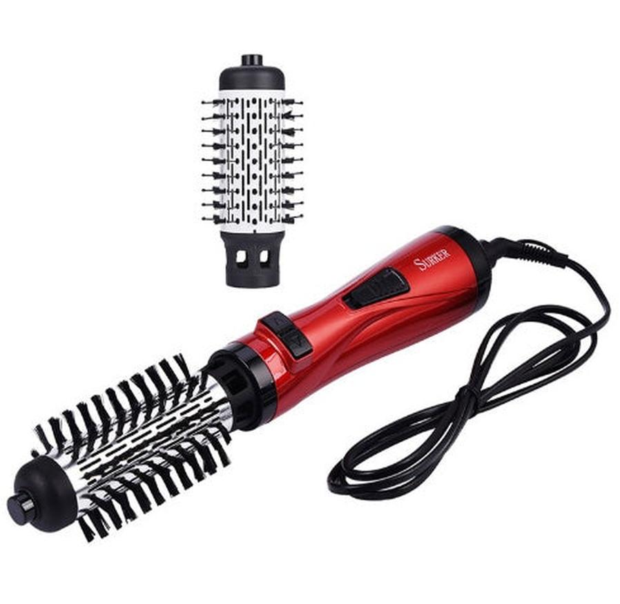KTX-846803 2 in 1 Multifunctional Hair Dryer Rotary Brush & Curling Iron Styling Tool with 3-Speed Temperature Control