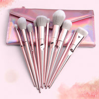HKM-049747 Wet And Wild 10-Piece Makeup Brush Set with Brush Bag for Beginners