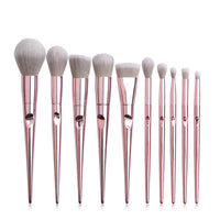 HKM-049747 Wet And Wild 10-Piece Makeup Brush Set with Brush Bag for Beginners