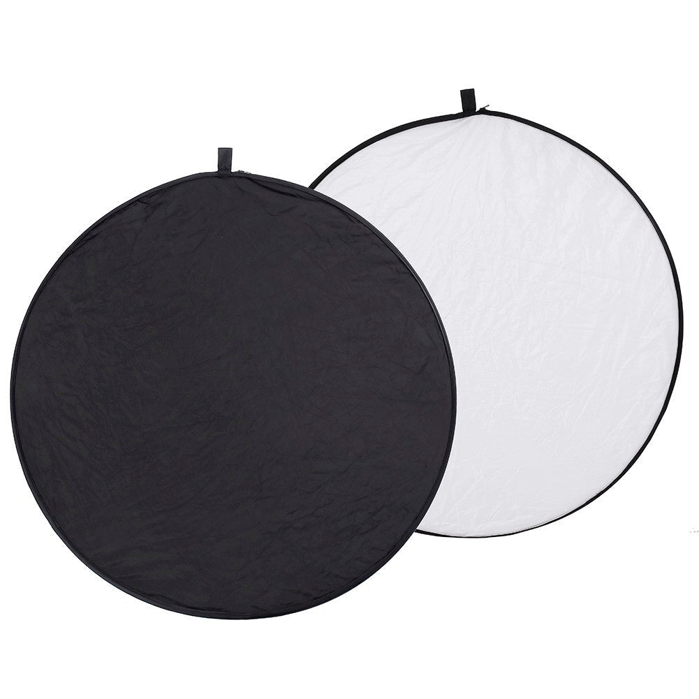 KTX-052051 80cm 5-in-1 Collapsible Light Reflector Panel for Photography, Silver, Gold, White, Black, Translucent Surfaces