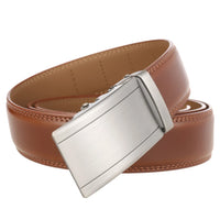 HKM-201875 Zinc Alloy Automatic Buckle Leather Belt for Men - Model LY25-1069-2