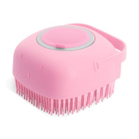 HKM-510931 Soft Silicone 2-in-1 Scrubber Dispenser with Massaging Brush for Dogs and Cats