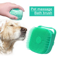 HKM-510931 Soft Silicone 2-in-1 Scrubber Dispenser with Massaging Brush for Dogs and Cats