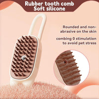 HKM-952275 3-in-1 Pet Steam Brush for Dogs and Cats - Shedding, Massage, and Grooming Tool