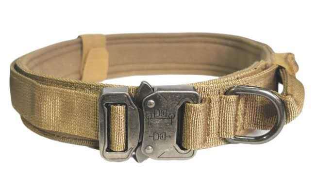 HKM-332627 Outdoor Tactical Dog Training Collar - Cotton Material, Adjustable Sizes M to XL for All Seasons