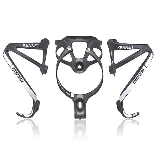 HKM-111123 Ultra-Lightweight Carbon Fiber Bottle Holder - 2 Pieces, Matte Finish, 6 Color Options
