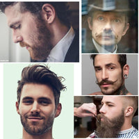 HKM-681747 Sandalwood Double-Sided Beard Comb with Portable PU Cover for Anti-Static Grooming